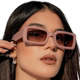 Rectangle Shades Retro Sunglasses